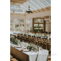 Piernas plegables portátiles Muestra gratuita Venta caliente Long Wooden Board Banquete de boda al aire libre Mesa plegable